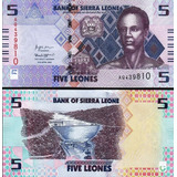 Cédula Serra Leoa 5 Leones Fe