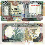 Cedula Somalia 50 Shillings
