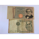 Cedulas Italia 1000 Liras