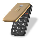 Celular Flip Vita Dourado Dual Chip Quadriband P9043 Multila Cor Dourado/preto