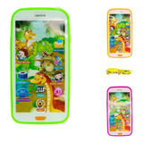 Celular Infantil Interativo Som Touch Phone Brinquedo Audio Cor Verde