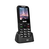 Celular Multi Vita 4g Com Base Carregadora Dual Chip, Botão Sos, Câmera Preto - P9225