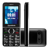 Celular Telefone Idoso Gradiente 2chips Mp3 Fm Teclas Grande