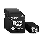 Centon S1-msdhu1-8g-5-b Mp Essential Cartão Micro Sdhc, Uhs1, 8gb Pacote Com 5 Com Adaptador