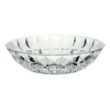 Centro De Mesa Fruteira Aquamarine Em Cristal Incolor 32,5cm