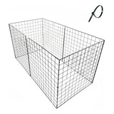 Cercadinho Móvel Pet 6 Telas Aramada Cachorro gato 50x100