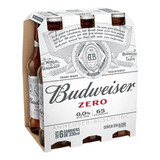 Cerveja Budweiser Zero Long Neck 330ml (6 Garrafas) Kit