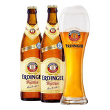 Cerveja Erdinger Weissbier 500ml 2 Unidades + Copo Erdinger