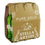 Cerveja Puro Malte Pure Gold Stella Artois 330ml 6 Uni