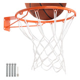 Cesta Basquete Oficial Profissional 45cm Com Rede Aro Ferro