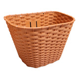 Cesta Cestinha Bicicleta Reforçada Retrô Vintage Marrom