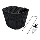 Cesta Cestinha C Tampa Plástico Bicicleta Aro26 Grande Preta