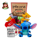 Cesta Com Pelucia Stitch