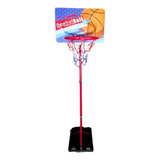 Cesta De Basquete Ajustável Com Bola E Bomba 195cm