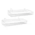 Cesta Para Painel Canaletado 0 20 X 0 40   2 Unid Branco Cor Cesto Painel Canaletado Branco