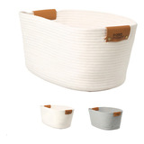 Cesto Decorativo Algodao 45x30x22
