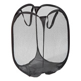 Cesto Multiuso Flexivel Dobravel Grande Roupa Suja E Brinquedo Para Banheiro Prático Fácil Cor Preto Texfine