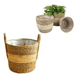 Cesto Palha Decorativo C