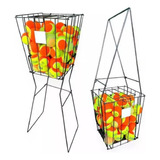 Cesto Pegador Bolas Beach Tennis Jel Plast 75 Bolas Quadra