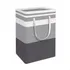 Cesto Roupa Suja Bolsa Grande 75l Dobrável Multiuso Lavanderia Praia Utensílios Casa Porta Treco Toalha Piscina Lavação Hotel Cinza Casa Attract 4x4sc