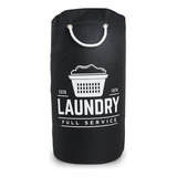 Cesto Saco Organizador Para Lavanderia Preto Laundry 25 Litros Secalux