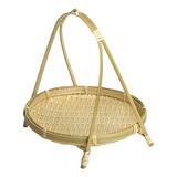 Cestos De Palha De Tecelagem De Bambu Tier Rack  Pão De Frut