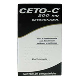Ceto   C 200mg Cetoconazol 20 Comprimidos