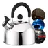Chaleira Inox 2l Com Apito Tampa P  Café Chá Bebidas Indução