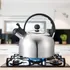 Chaleira Inox Com Apito 2 Litros Tampa Alça Fogão Água