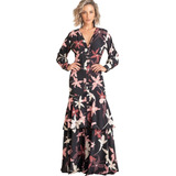 Chamise Vestido Camisa Longo