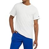 Champion Camiseta Masculina De Algodão Unissex, Camiseta Clássica, Logotipo C, Branco, Gg