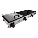 Chapa 90x30cm Para Fazer Lanches Com Prensa C  3 Queimadores