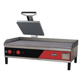 Chapa Churrasqueira Elétrica C  Prensa 100cm Ce10 2t Croydon Cor Preto E Vermelho 220 Volts