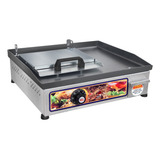Chapa Elétrica 40x35 Com Abafador   Pratic Cor Cinza 220v