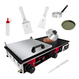 Chapa Industrial A Gás Profissional 30x60   Kit Lanches