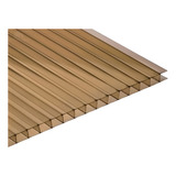 Chapa Policarbonato Alveolar Bronze