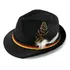 Chapéu Alemão C/ Pluma Oktoberfest Carnaval Festa Fantasia Cor Preto