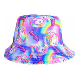 Chapéu Bucket Hat Unicórnio Infantil Praia Verão Piscina