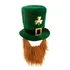 Chapéu Cartola Saint Patrick s Day C  Barba Irish Leprechaun