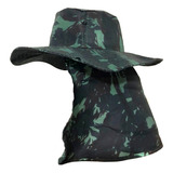 Chapéu Com Saia Protetor Pescoço Camping Pescaria Caçador