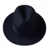 Chapéu Estilo Fedora Preto Panamá Aba Média Clássico Moda