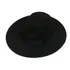 Chapéu Fedora De Feltro Aba De 8cm Dura E Reta Preto Estilo