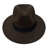 Chapeu Fedora Marrom Panama