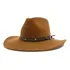 Chapéu Gusttavo Fedora 2.0 Café Estilo Country Aba 9 Cm