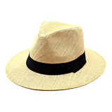 Chapeu Palha Feltro Panama