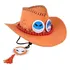 Chapéu Tipo E Colar Do Portgas D. Ace Do One Piece Cosplay