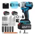 Chave De Impacto A Bateria 48v Bivolt Com Caixa De Ferrament 2 Bateria