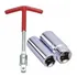 Chave De Vela Articulada Tipo T Com 2 Encaixes 16mm   21mm