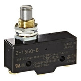 Chave Fim De Curso Ou Micro Switch Z 15gq b Pino 15a 250v Cor Preto