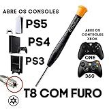Chave Torx T8 Com Furo No Meio Para Abrir Controle Xbox360/xbox One E Console Ps3/ps4